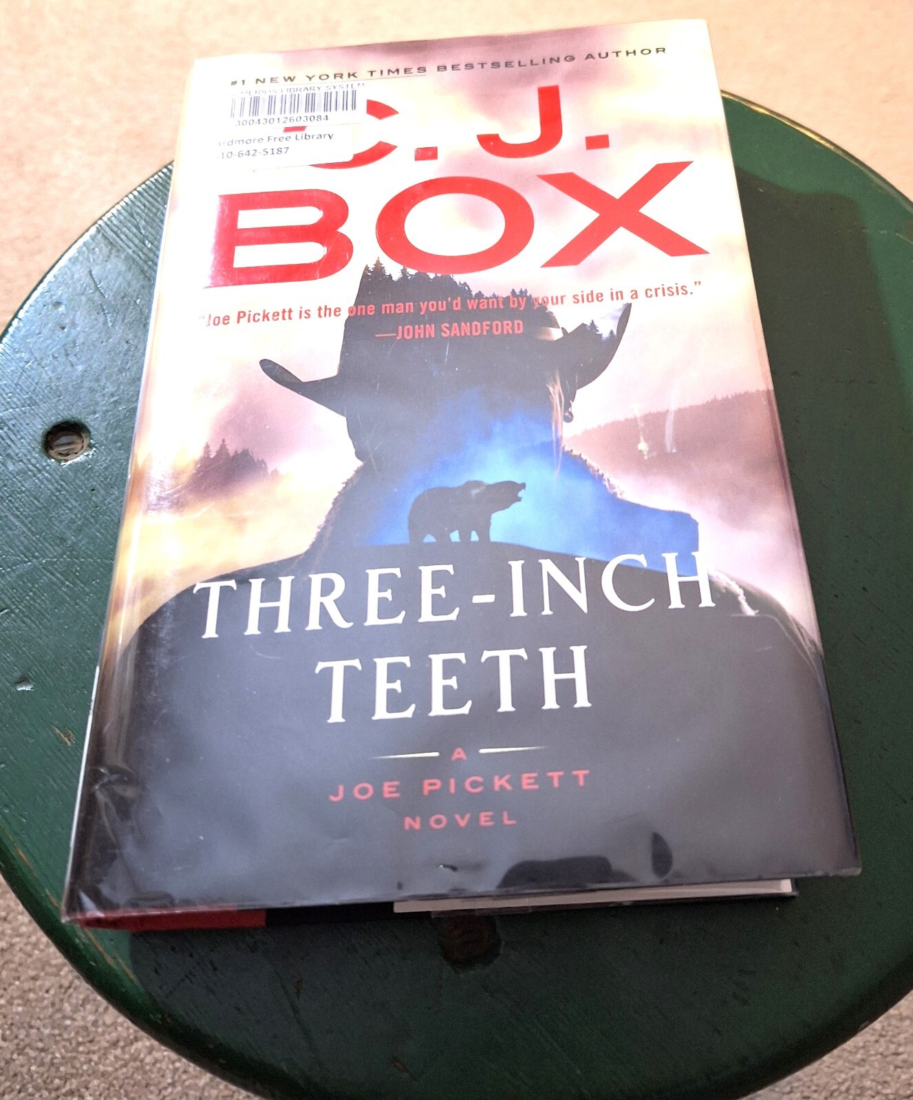 THREE - INCH TEETH BY C.J.BOX A JOE PICKETT NOVEL HARDBACK EX-LIBRARY ...
