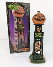 Lemax Spooky Town Evil Pumpkin Water Tower -J...