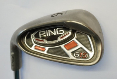 Linkshänder Ping G15 Silver Dot 9 Eisen CFS SR (Senior) Stahlschaft Ping Griff