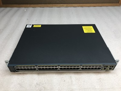 Cisco WS-C2960+48PST-S 48 port 10/100 PoE switch SW 15.2 RACK EARS