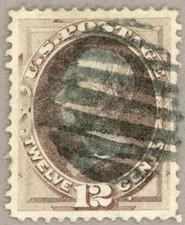 US Scott#151 XF 1870 12c Henry Clay, no secret mark, gem centering, no faults