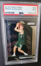2018 Panini Prizm Donte Divincenzo PSA 9 Rookie Card (Milwaukee Bucks) #246