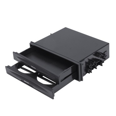  Universal Auto Doppel DIN-Radio Tasche Set Getraenk Becherhalter Aufbewahr3746