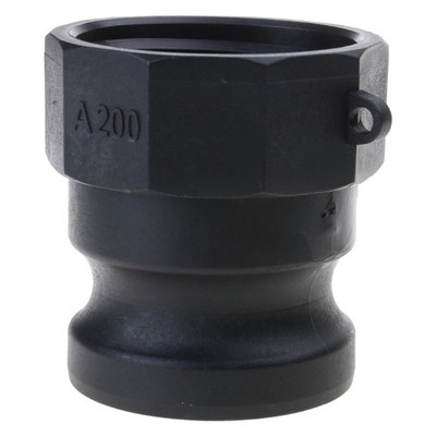 Garden Hose Connector 2'' Coarse Thread X 2'' Cam Lock IBC-Tank Adapter Durable