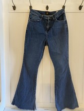 Women  s VTG Lee Flare Bell Bottom Jeans 8S