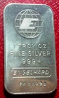 Vintage Engelhard Small E Bar 1 Troy oz. .999 Fine Silver-A Desirable Bar-121