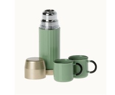 Maileg: Thermoskanne und Tassen Mint, Maus, Thermos & Cups Mouse