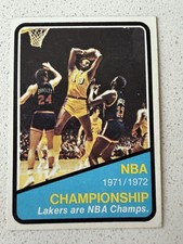 1972-73 Topps - NBA Championship Wilt Chamberlain, Bill Bradley #159