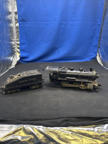 INTERRUPTOR LIONEL POSGUERRA CALIBRE 0-4-0 #1656 con BELL TENDER #6403B daños por incendio | Condition: For parts or not working
