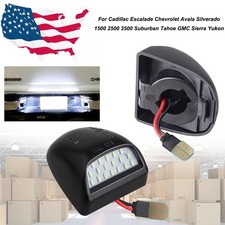 2pcs Led License Plate Lights Fit Chevrolet Silverado Gmc Sierra 1500 2500