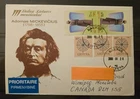 LITHUANIA 2000 POSTALLY USED FDC COVER TO CANADA. ADAM MICKEVICH. FAMOUS MAN