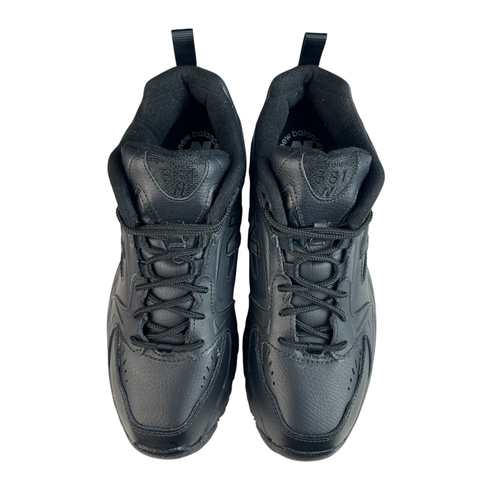 New Balance Men’s Cross Training Sneakers 9D Black Leather Shoes CMX381Z thumbnail 2