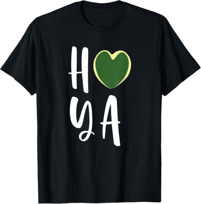 Hoya Plant Kerrii Variegated Heart Love Graphic Wax T-Shirt