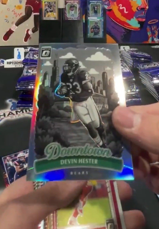 2025 Panini Donruss Optic DEVIN HESTER DOWNTOWN SSP CASE HIT Chicago Bears