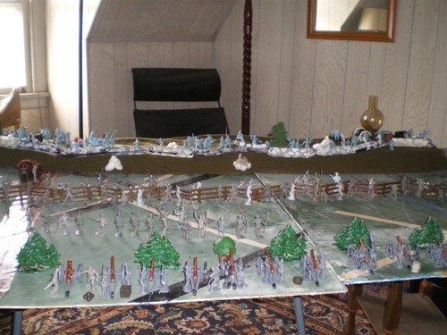 Battle of Blue & Gray Play Set & Giant Upgrade. Hundreds of Marx pieces ...