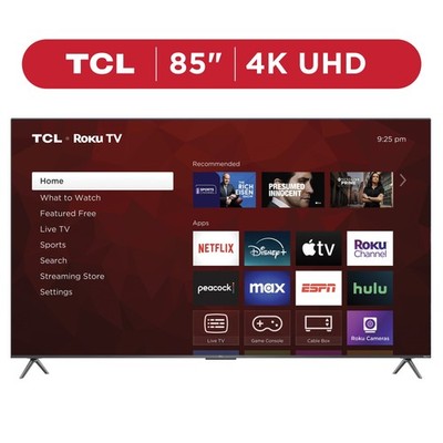 85  Class S4 (85S410R) 4K UHD HDR LED Smart TV with Roku TV
