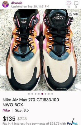 Nike Air Max 270CT1833-10 NWO Box