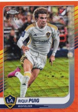 2025 Topps Chrome MLS #93 Riqui Puig Orange Wave #/25