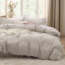 Duvet Cover King Size - 3 Pieces King 104" x 90" 02 - Linen No Comforter 