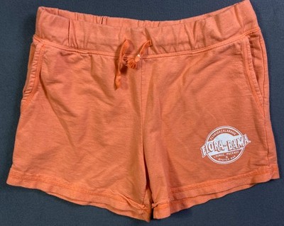 Flora-Bama Oyster Bar Lounge Women s Shorty Shorts Medium Orange Shorts Babe EUC