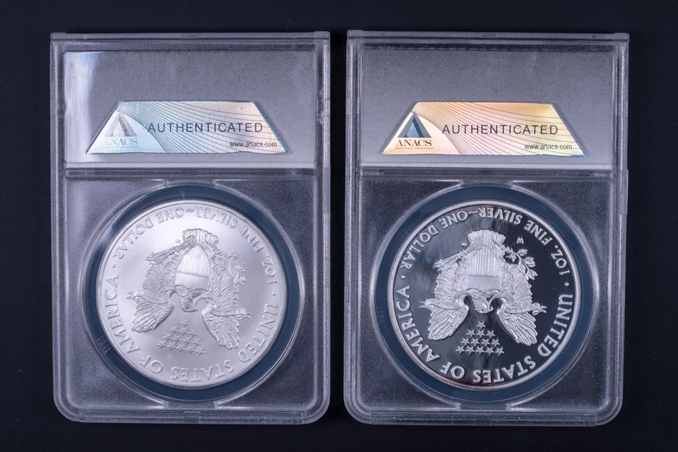 2008-W/P American Silver Eagle Set ANACS PR70DCAM & MS70 First Release DCB037 - Image 2 of 2