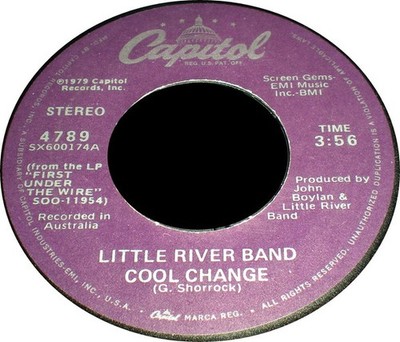 Little River Band - Cool Change / Middle Man - Used Vinyl Record 7 - G8100z