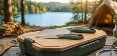 Gerber ComplEAT Kochmesserset mit Schneidbrett 2 Messer Outdoor Küche