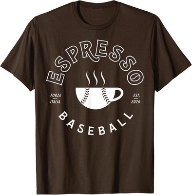 Espresso Baseball Est 2026 Game Day Vintage Unisex T-Shirt