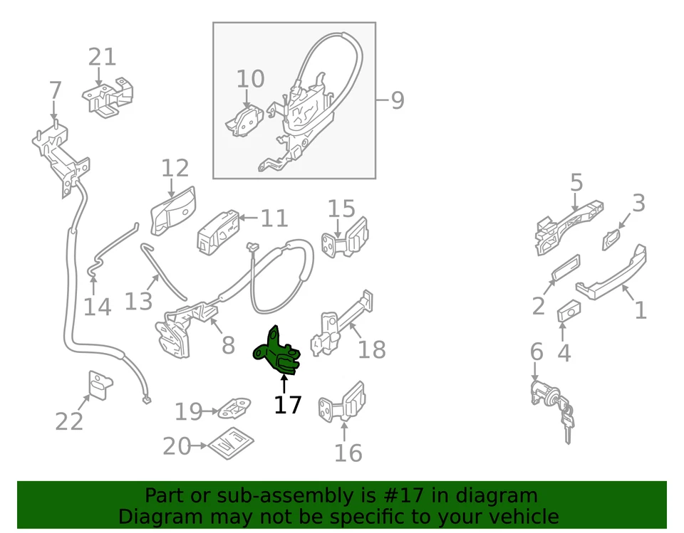 Palanca Original Nissan 90476-1PA4A Foto 2 de 3