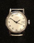 Vintage Timex Mechanical Wind Up Womans Silver Tone Watch Date WORKS