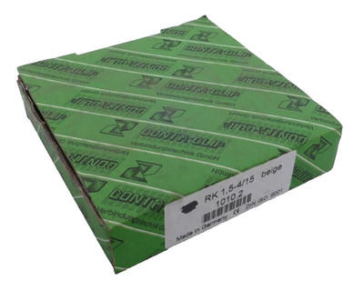 17x Contaclip 1010.2 Durchgangsklemme |  RK 1,5-4/15 Beige