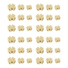 Golden Alloy Reusable Spacer Beads 60Pcs for DIY Jewelry Craft Projects