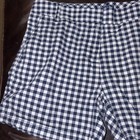 IZod Checkered Woman’s Size 8 Navy And White Shorts — photo 2