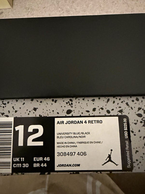 Jordan Air Jordan 4 Retro Travis Scott Cactus Jack Univ Blue 308497-406 2018