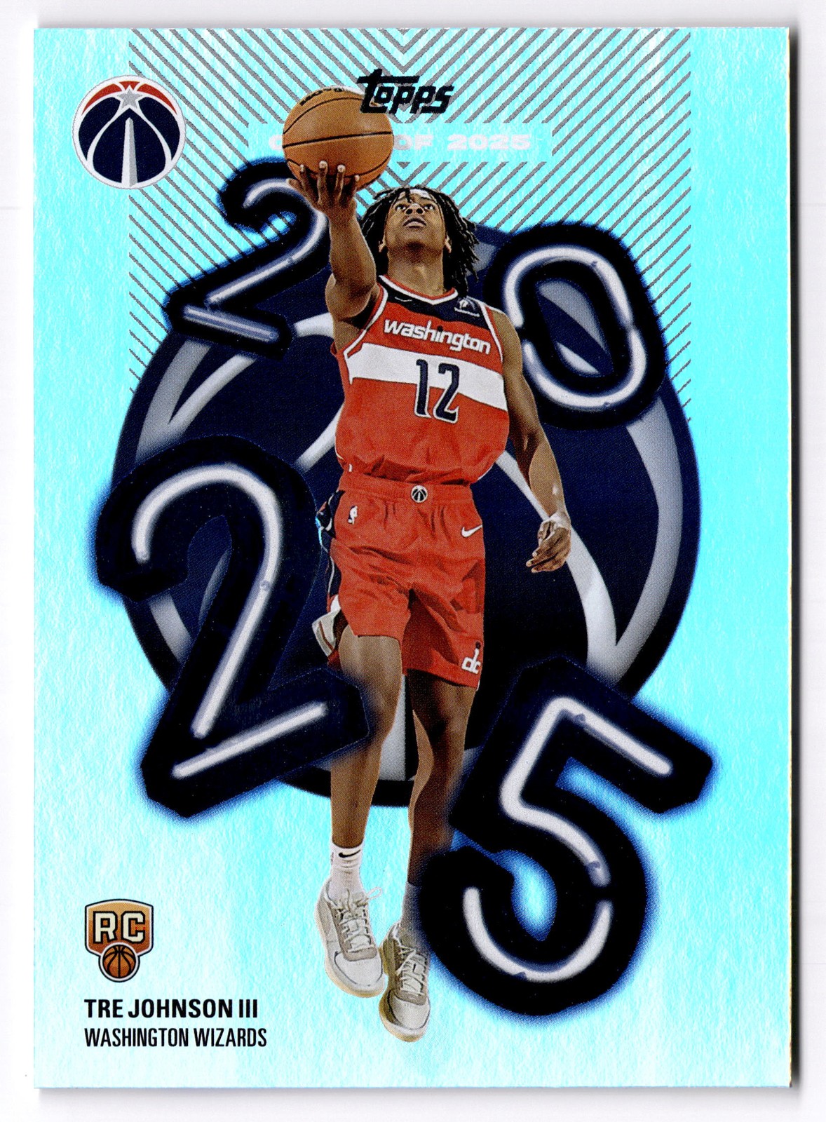 2025-26 Topps Tre Johnson III C25-6 Class of 25 Washington Wizards
