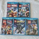 Wii U Lot Of 5 LEGO Marvel Super Heroes Avengers Batman Movie Jurassic Nintendo