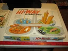 Vintage 1960 Ohio Art Technofix Mechanical Tin Hi-Way Road Set w Windup Car #612