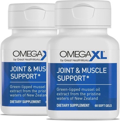 LOT of 2 Omga- xl 60ct (120) Joint And Muscle Support (Shop Now  Ends Tonight)