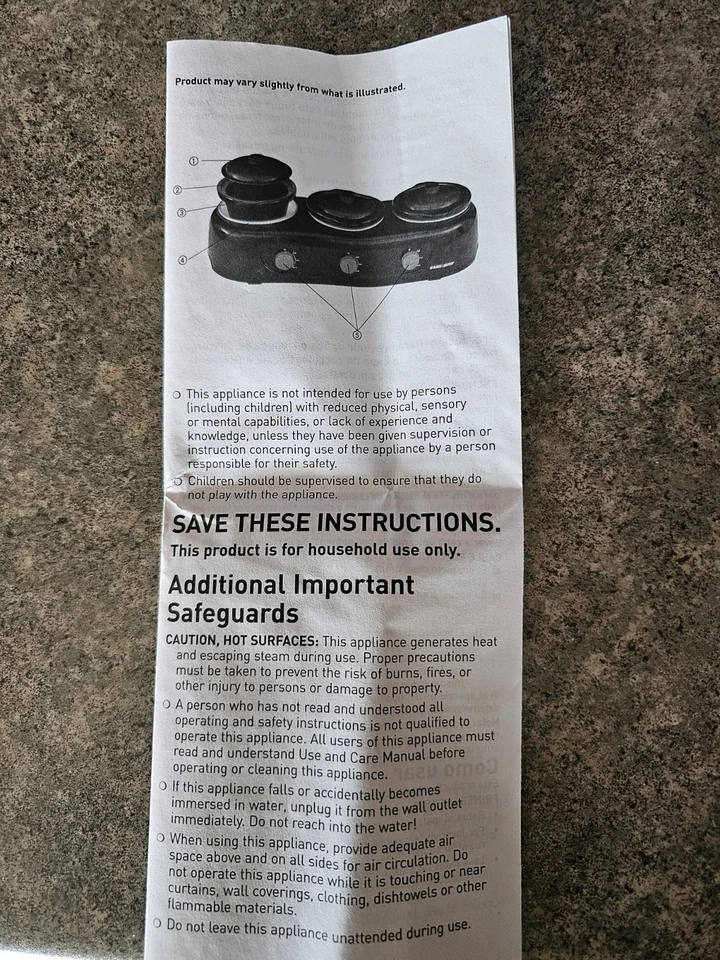 Vintage Black&Decker  3-Pot Slow Cooker  SL3300B - Image 2 of 4