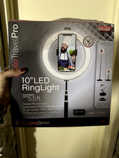NEW - HALO Travel Pro 10 LED Ring Light, Extendable 5.5 ft, mint condition