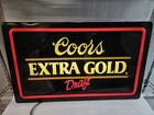 Vintage Coors Extra Gold Light Up Box Sign VTG 1988 Beer Sign 16x26” -Working!