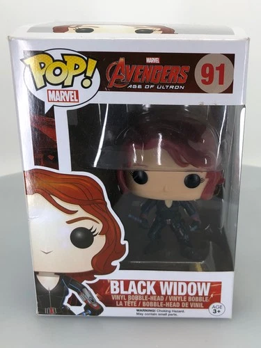 Funko POP! Marvel Avengers: Age of Ultron Black Widow #91 Vinyl Figure DAMAGED