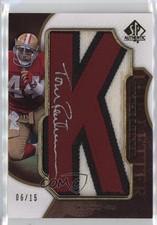 2008 SP Authentic By the Letter Auto 6/15 Tom Rathman #BL-RA Auto 0o9