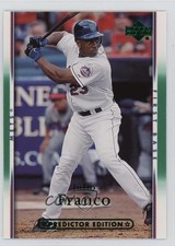 2007 Upper Deck Predictor Edition Green Julio Franco #375 n1u