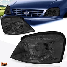 For 04-07 Ford Freestar Headlight/Lamp Replacement Smoked Lens Clear Side Corner