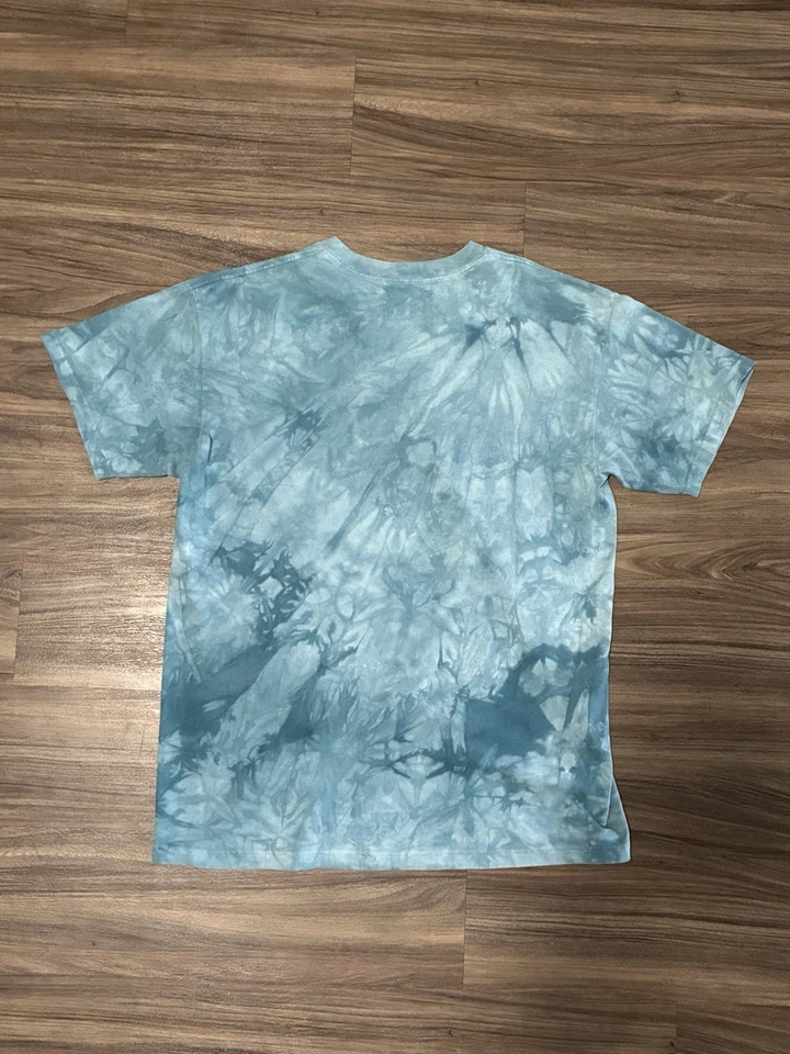Camiseta The Mountain Dolphin Azul Tie-Dye Unisex M Vintage - Imagen 4 de 4