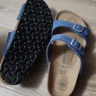 Birkenstock Arizona Blue Suede Slide Sandals Adjustable Buckle US 8 EU 40 — photo 2