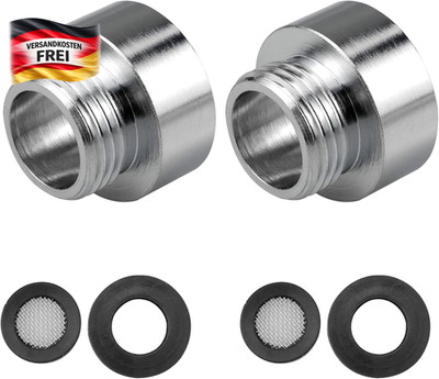 Adapter 1/2 auf 3/4 Zoll Wasseranschluss für Brauseschläuche und Rohre