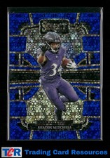 2023 Panini Select #10 Keaton Mitchell Blue Disco Prizms #/25