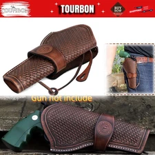 TOURBON Leather Gun Holster Single Action Ruger Colt Revolver Belt Pistol Case